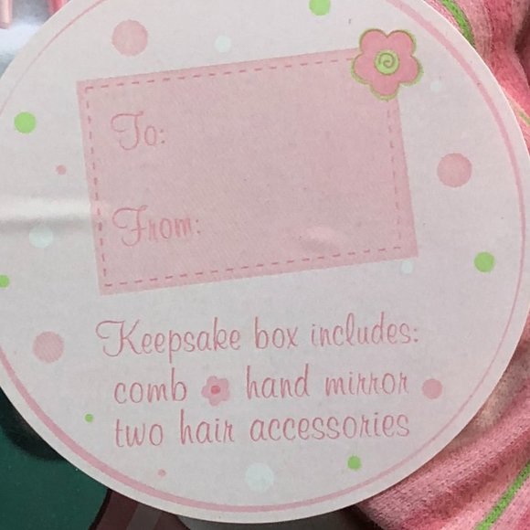 Gund Twirly Girly Hand Mirror, Comb and Hair Accessories Box Set (NEW) - Picture 4 of 6